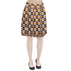 Lantern Chess Halloween Pleated Skirt by Pakjumat