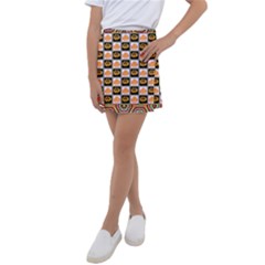 Lantern Chess Halloween Kids  Tennis Skirt by Pakjumat