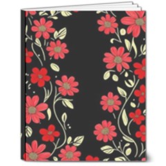 Pattern Flowers Design Nature 8  X 10  Softcover Notebook by Pakjumat