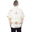 Christmas Cross Stitch Pattern Effect Holidays Symmetry Men s Hawaii Shirt View2