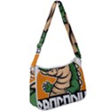 Funny Crocodile Zip Up Shoulder Bag View1