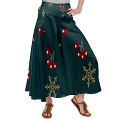 Christmas Festive Season Background Women s Satin Palazzo Pants by uniart180623