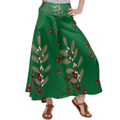 Christmas December Background Women s Satin Palazzo Pants by uniart180623