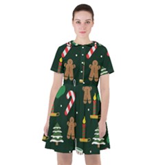 Pattern Christmas Gift Sailor Dress by uniart180623