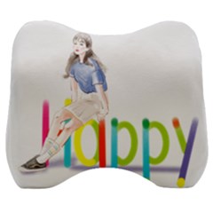 Happy Velour Head Support Cushion by SychEva