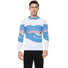 Lips -21 Men s Long Sleeve Rash Guard by SychEva