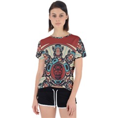 Skull Grateful Dead Phone Gratefuldead Open Back Sport T-shirt by Sarkoni