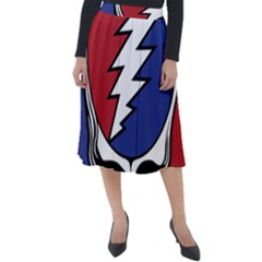 Grateful Dead Classic Velour Midi Skirt  by Sarkoni