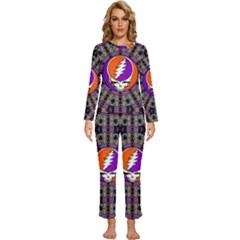 Gratefuldead Grateful Dead Pattern Womens  Long Sleeve Lightweight Pajamas Set by Sarkoni