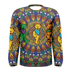 Grateful Dead Pattern Men s Long Sleeve T-shirt by Sarkoni