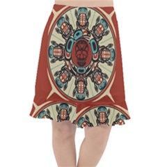 Grateful-dead-pacific-northwest-cover Fishtail Chiffon Skirt by Sarkoni