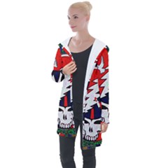 Grateful Dead - Longline Hooded Cardigan by Sarkoni