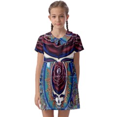 Grateful-dead-ahead-of-their-time Kids  Asymmetric Collar Dress by Sarkoni