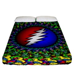 Grateful Dead Fitted Sheet (king Size) by Sarkoni