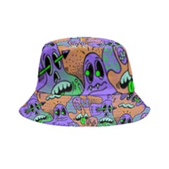 Trippy Aesthetic Halloween Inside Out Bucket Hat by Sarkoni