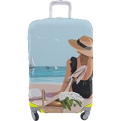 Rest By The Sea Luggage Cover (large) by SychEva