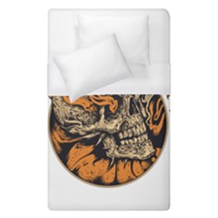 Human Skull  Skull Art Skeleton Illustration Duvet Cover (single Size) by uniart180623