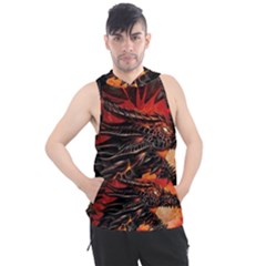 Dragon Men s Sleeveless Hoodie by uniart180623