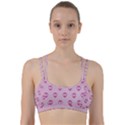 Alien Pattern Pink Line Them Up Sports Bra View1