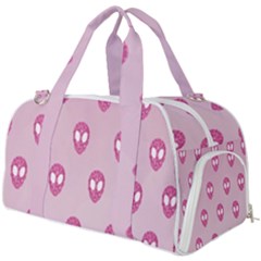 Alien Pattern Pink Burner Gym Duffel Bag by Ket1n9