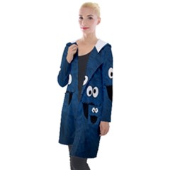 Funny Face Hooded Pocket Cardigan by Ket1n9