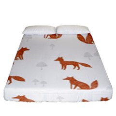 Fox Animal Wild Pattern Fitted Sheet (king Size) by Ket1n9