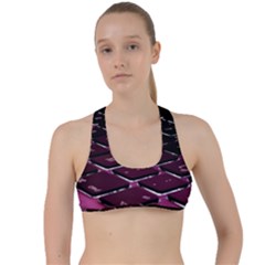 Computer Keyboard Criss Cross Racerback Sports Bra by Ket1n9