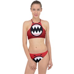 Funny Angry Halter Bikini Set by Ket1n9