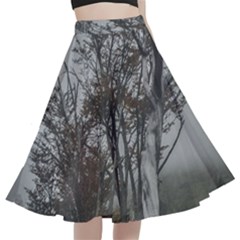 Nature s Resilience: Tierra Del Fuego Forest, Argentina A-line Full Circle Midi Skirt With Pocket by dflcprintsclothing