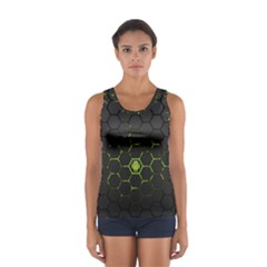 Green Android Honeycomb Gree Sport Tank Top  by Ket1n9