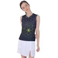 Green Android Honeycomb Gree Women s Sleeveless Sports Top by Ket1n9