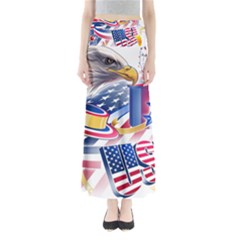 United States Of America Usa  Images Independence Day Full Length Maxi Skirt by Ket1n9