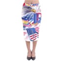 United States Of America Usa  Images Independence Day Velvet Midi Pencil Skirt View1