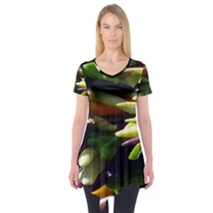 Bright Peppers Short Sleeve Tunic  by Ket1n9