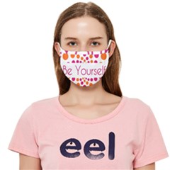 Be Yourself Pink Orange Dots Circular Cloth Face Mask (adult) by Ket1n9