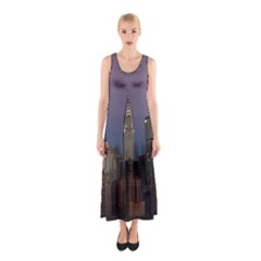 Skyline-city-manhattan-new-york Sleeveless Maxi Dress by Ket1n9