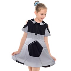 Soccer Ball Kids  Short Sleeve Shirt Dress by Ket1n9