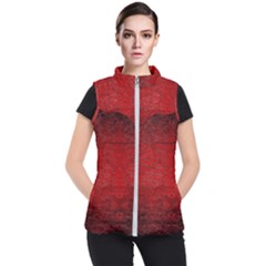 Red-grunge-texture-black-gradient Women s Puffer Vest by Ket1n9