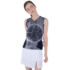 Space-universe-earth-rocket Women s Sleeveless Sports Top by Ket1n9