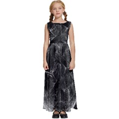 Space-universe-earth-rocket Kids  Satin Sleeveless Maxi Dress by Ket1n9