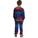 Watercolour-color-background Kids  Sweatshirt set View4