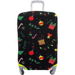 Christmas Pattern Texture Colorful Wallpaper Luggage Cover (large) by Ket1n9