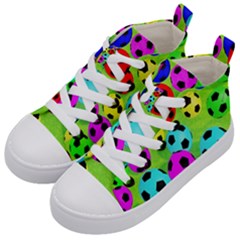 Balls Colors Kids  Mid-top Canvas Sneakers by Ket1n9