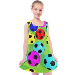 Balls Colors Kids  Cross Back Dress by Ket1n9