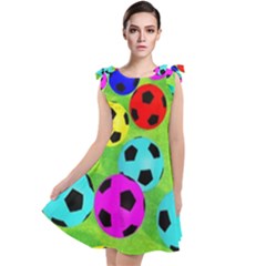 Balls Colors Tie Up Tunic Dress by Ket1n9