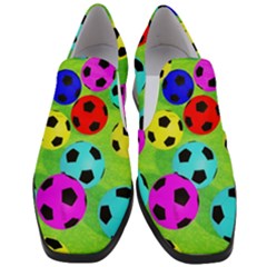 Balls Colors Women Slip On Heel Loafers by Ket1n9