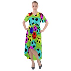 Balls Colors Front Wrap High Low Dress by Ket1n9