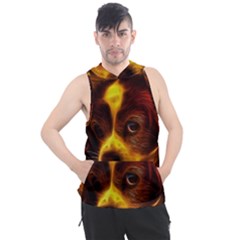 Cute 3d Dog Men s Sleeveless Hoodie by Ket1n9