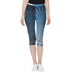 Data-computer-internet-online Inside Out Lightweight Velour Capri Leggings  by Ket1n9