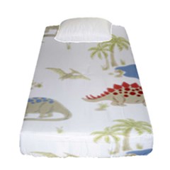 Dinosaur Art Pattern Fitted Sheet (single Size) by Ket1n9